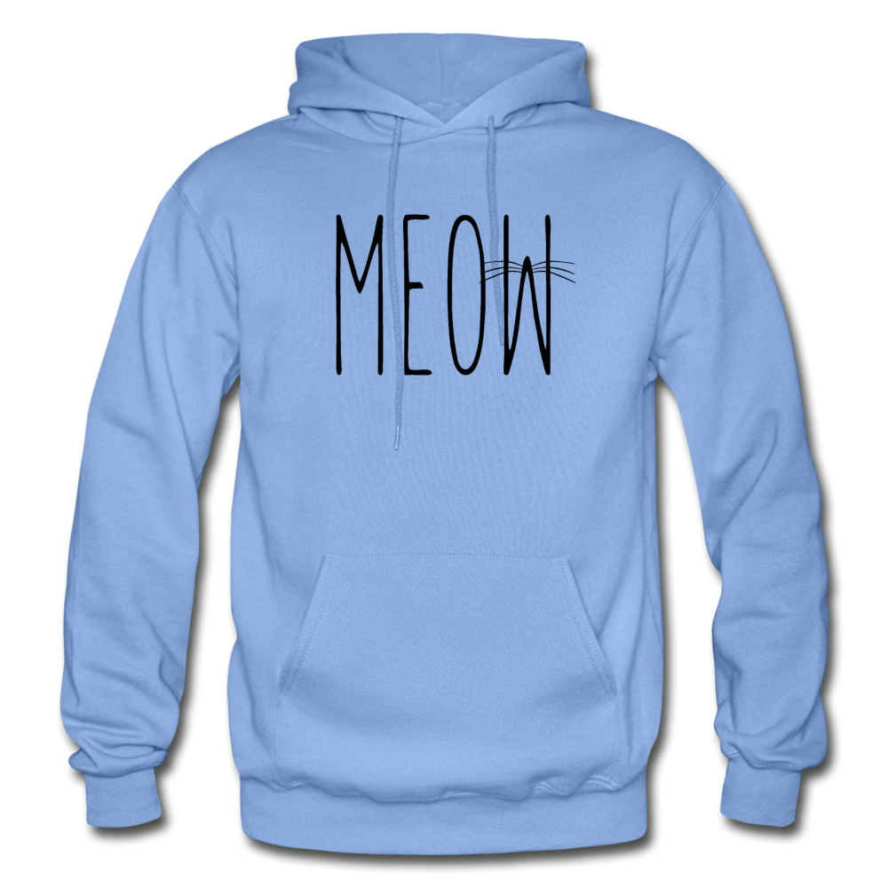 Meow - Gildan Heavy Blend Adult Hoodie - carolina blue