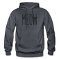 Meow - Gildan Heavy Blend Adult Hoodie - charcoal gray