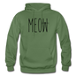 Meow - Gildan Heavy Blend Adult Hoodie - military green