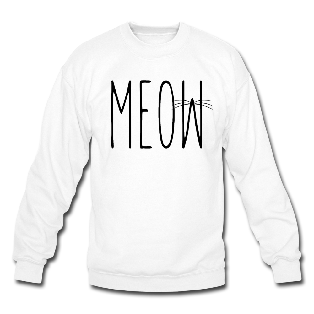 Meow - Crewneck Sweatshirt - white