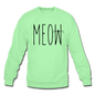 Meow - Crewneck Sweatshirt - lime