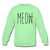 Meow - Crewneck Sweatshirt - lime