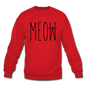 Meow - Crewneck Sweatshirt - red