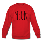 Meow - Crewneck Sweatshirt - red