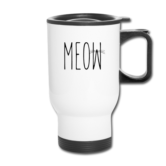 Meow - Travel Mug - white