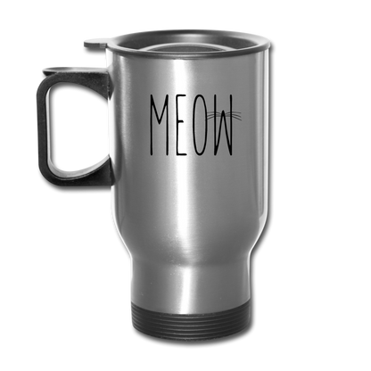 Meow - Travel Mug - silver