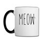 Meow - Contrast Coffee Mug - white/black