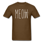 Meow - White - Unisex Classic T-Shirt - brown