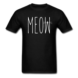 Meow - White - Unisex Classic T-Shirt - black