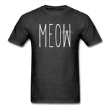 Meow - White - Unisex Classic T-Shirt - heather black