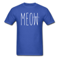 Meow - White - Unisex Classic T-Shirt - royal blue