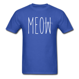 Meow - White - Unisex Classic T-Shirt - royal blue