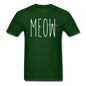 Meow - White - Unisex Classic T-Shirt - forest green