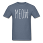 Meow - White - Unisex Classic T-Shirt - denim