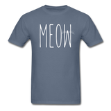 Meow - White - Unisex Classic T-Shirt - denim