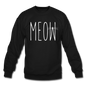 Meow - White - Crewneck Sweatshirt - black