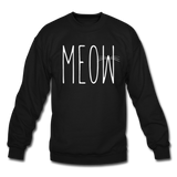 Meow - White - Crewneck Sweatshirt - black