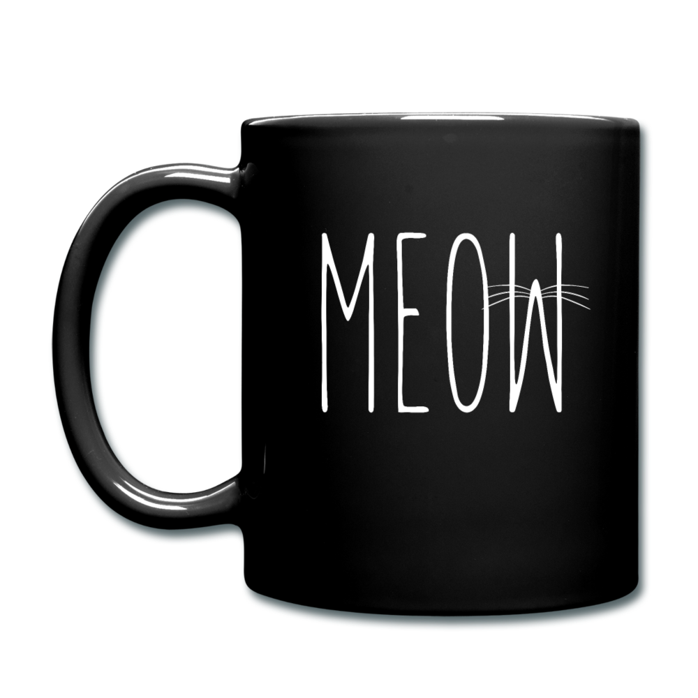 Meow - White - Full Color Mug - black