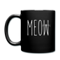 Meow - White - Full Color Mug - black