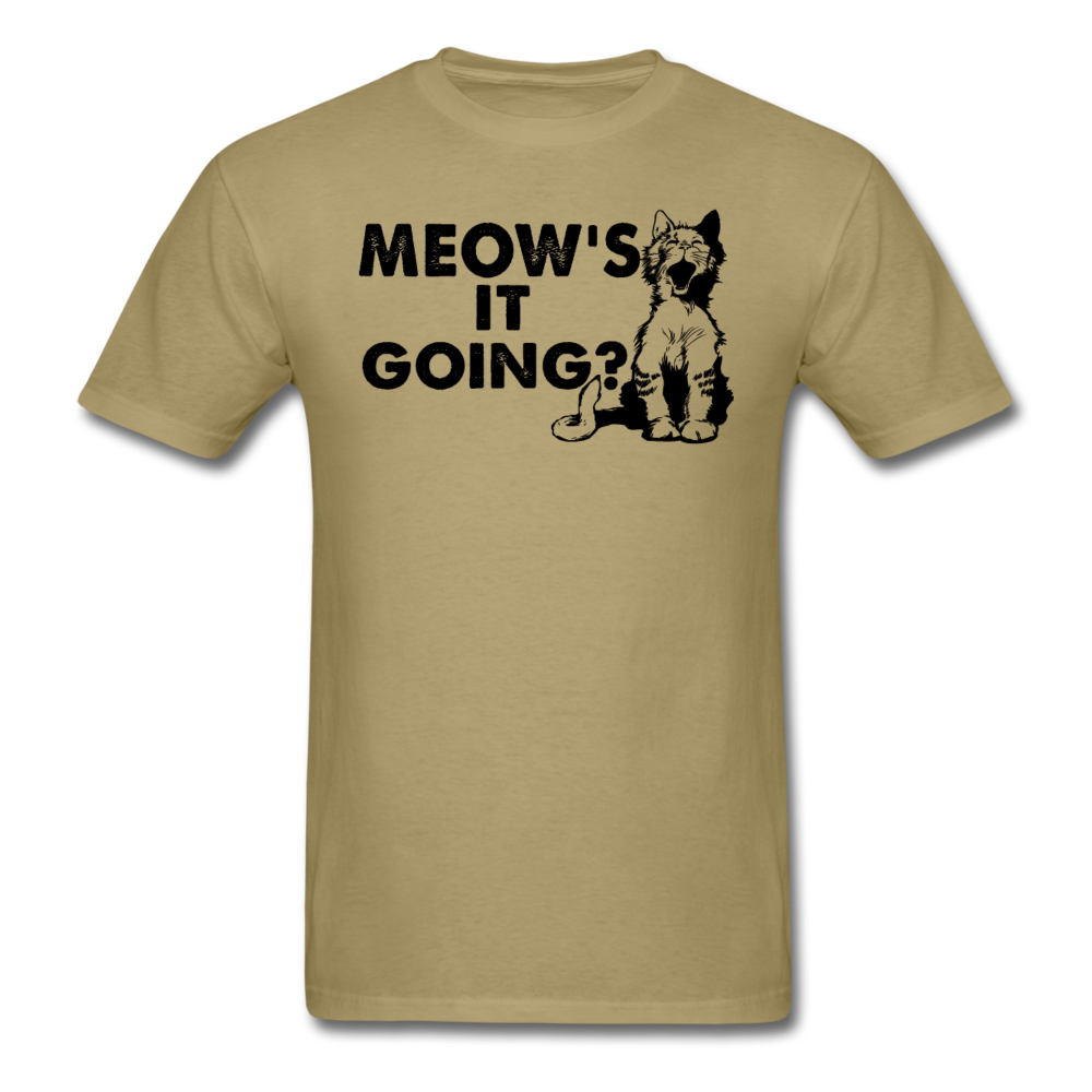 Meow's It Going - Black - Unisex Classic T-Shirt - khaki