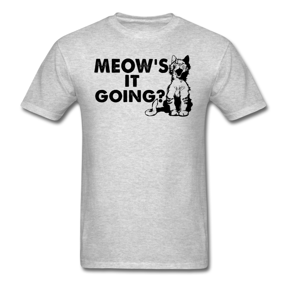 Meow's It Going - Black - Unisex Classic T-Shirt - heather gray