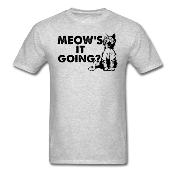 Meow's It Going - Black - Unisex Classic T-Shirt - heather gray
