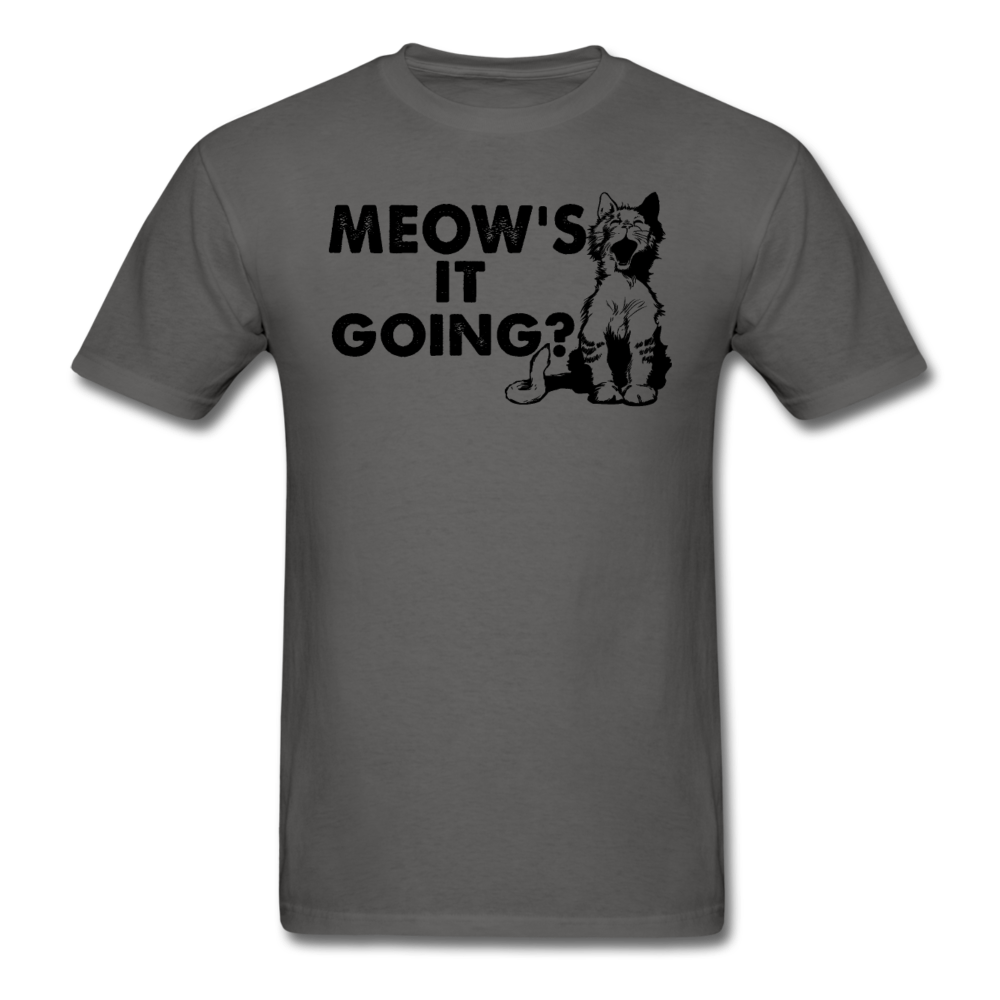 Meow's It Going - Black - Unisex Classic T-Shirt - charcoal