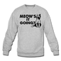 Meow's It Going - Black - Crewneck Sweatshirt - heather gray