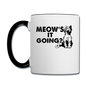 Meow's It Going - Black - Contrast Coffee Mug - white/black