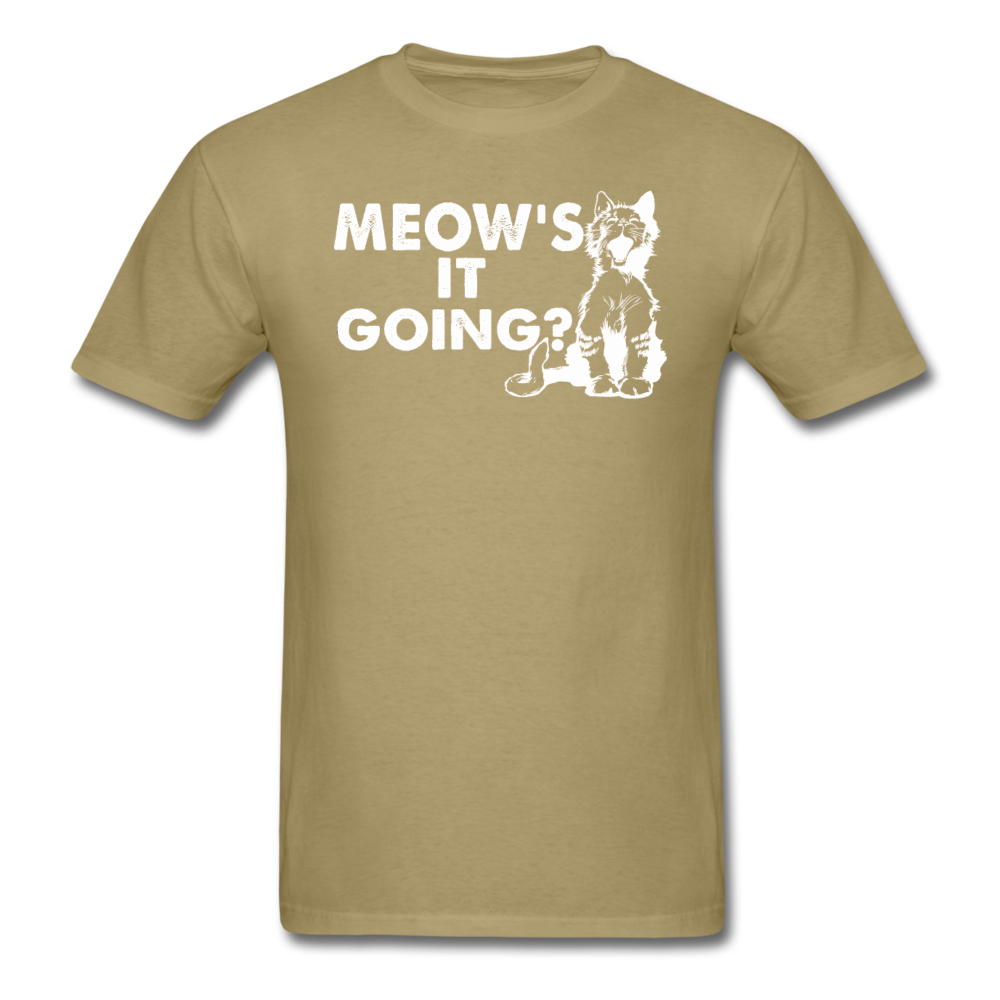 Meow's It Going - White - Unisex Classic T-Shirt - khaki