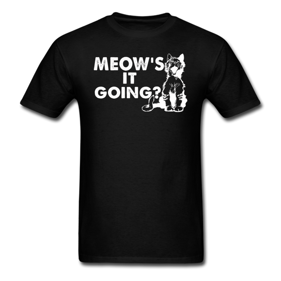 Meow's It Going - White - Unisex Classic T-Shirt - black