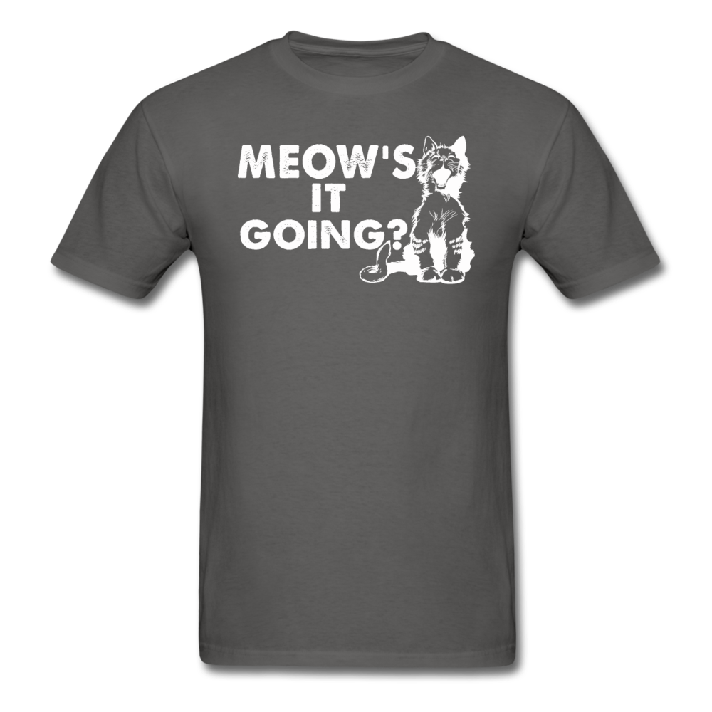 Meow's It Going - White - Unisex Classic T-Shirt - charcoal