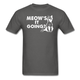 Meow's It Going - White - Unisex Classic T-Shirt - charcoal