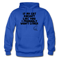 If My Cat Doesn't Like You - Black - Gildan Heavy Blend Adult Hoodie - royal blue