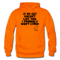 If My Cat Doesn't Like You - Black - Gildan Heavy Blend Adult Hoodie - orange