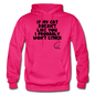 If My Cat Doesn't Like You - Black - Gildan Heavy Blend Adult Hoodie - fuchsia