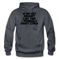 If My Cat Doesn't Like You - Black - Gildan Heavy Blend Adult Hoodie - charcoal gray