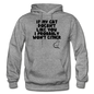 If My Cat Doesn't Like You - Black - Gildan Heavy Blend Adult Hoodie - graphite heather