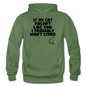 If My Cat Doesn't Like You - Black - Gildan Heavy Blend Adult Hoodie - military green