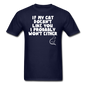 If My Cat Doesn't Like You - White - Unisex Classic T-Shirt - navy