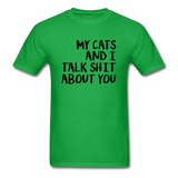 My Cats And I Talk - Black - Unisex Classic T-Shirt - bright green