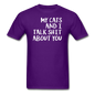 My Cats And I Talk - White - Unisex Classic T-Shirt - purple