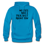 My Cats And I Talk - Black - Gildan Heavy Blend Adult Hoodie - turquoise