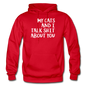 My Cats And I Talk - White - Gildan Heavy Blend Adult Hoodie - red