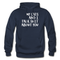 My Cats And I Talk - White - Gildan Heavy Blend Adult Hoodie - navy