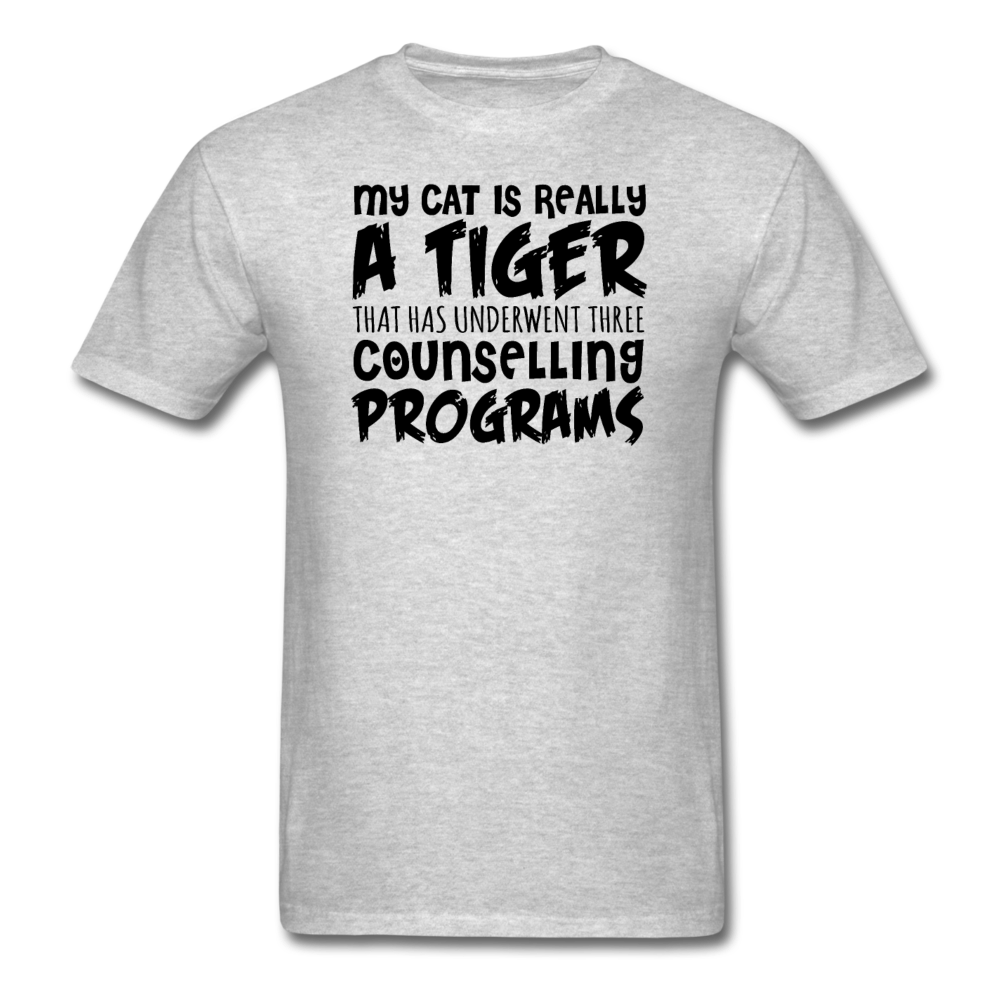 My Cat Is Really A Tiger - Black - Unisex Classic T-Shirt - heather gray