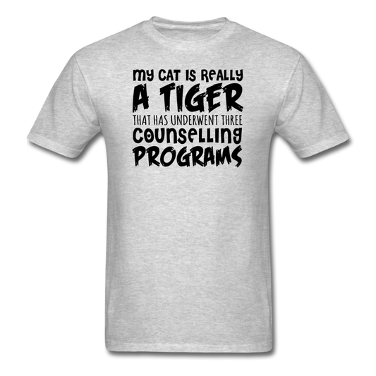 My Cat Is Really A Tiger - Black - Unisex Classic T-Shirt - heather gray