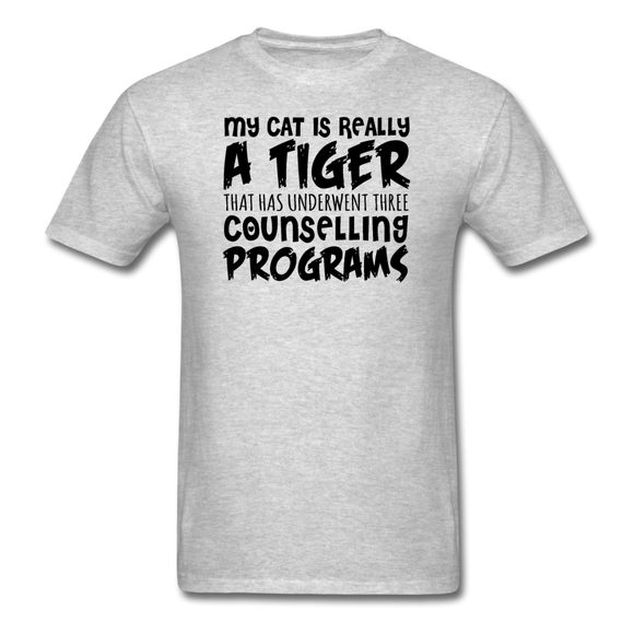 My Cat Is Really A Tiger - Black - Unisex Classic T-Shirt - heather gray
