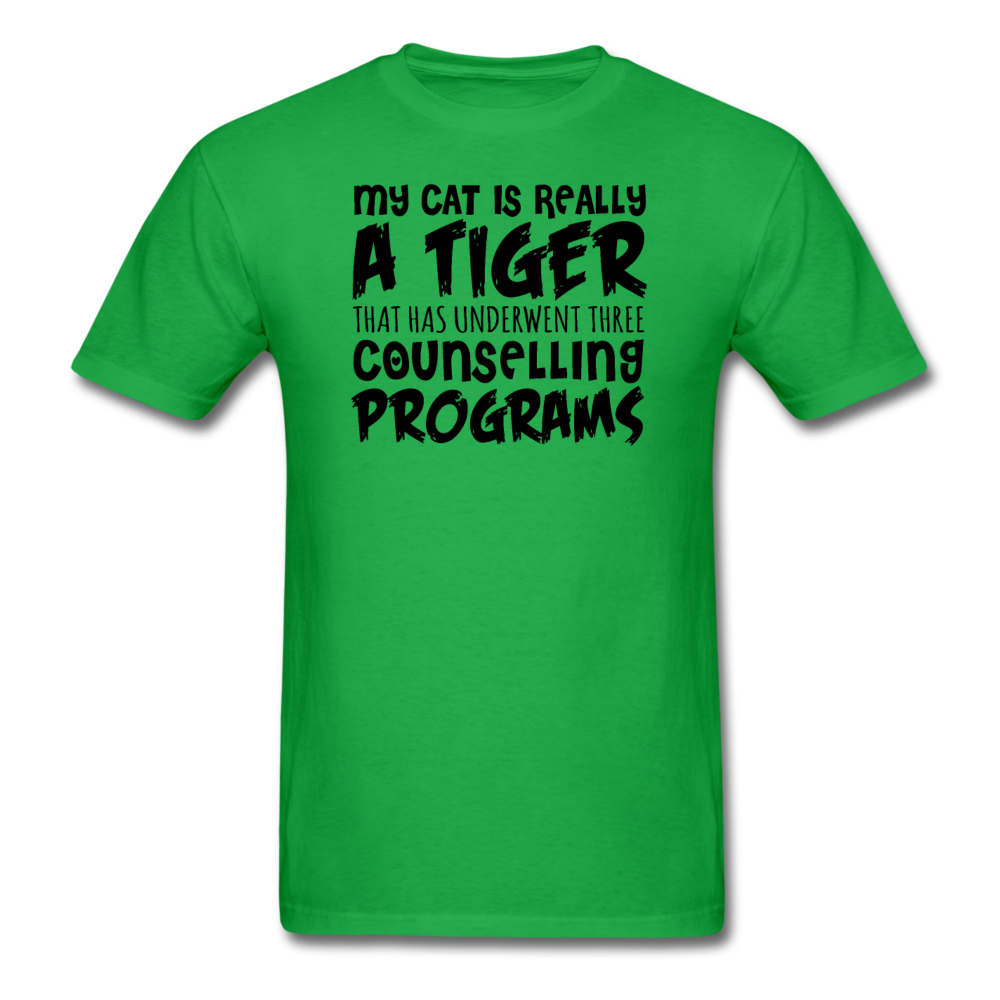 My Cat Is Really A Tiger - Black - Unisex Classic T-Shirt - bright green