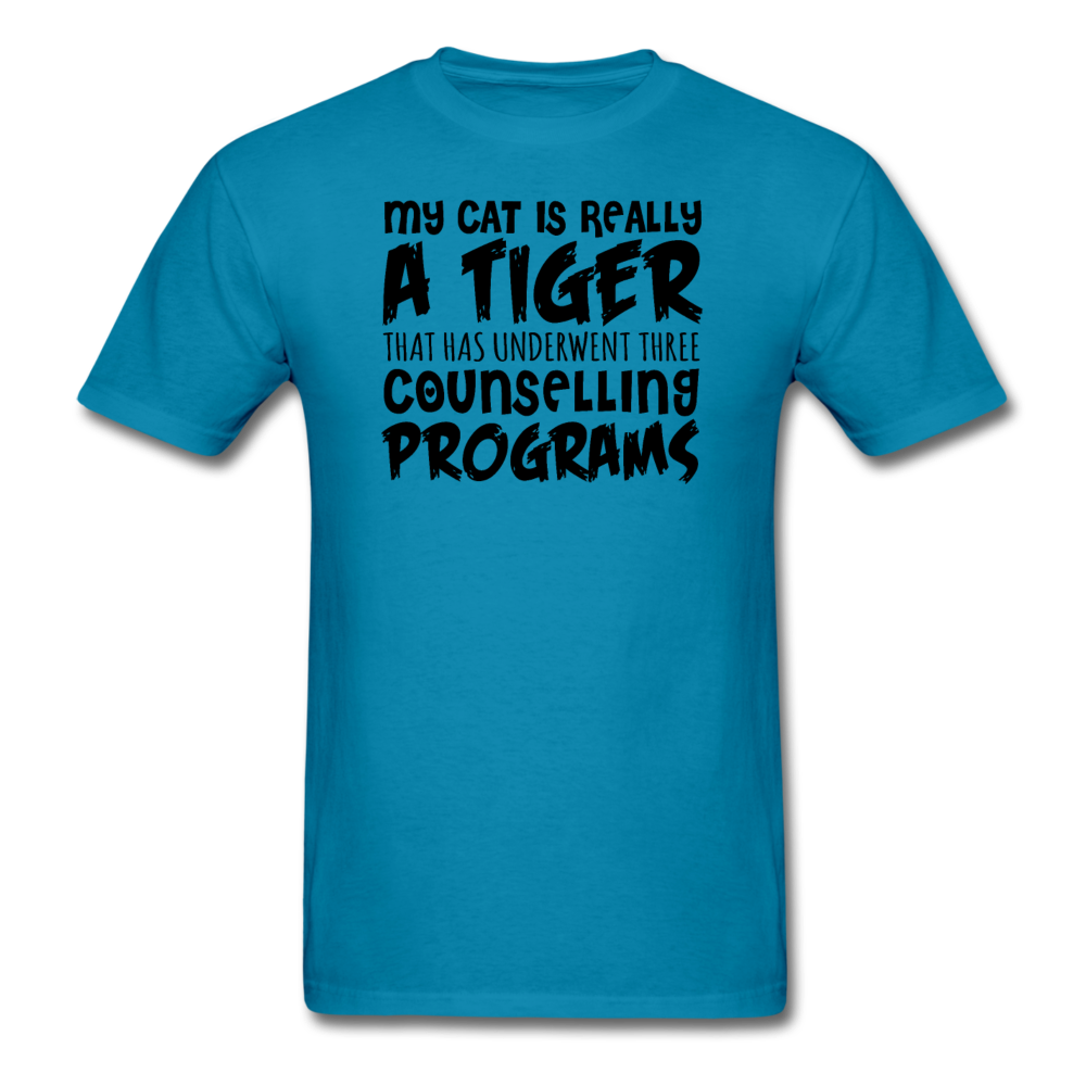 My Cat Is Really A Tiger - Black - Unisex Classic T-Shirt - turquoise